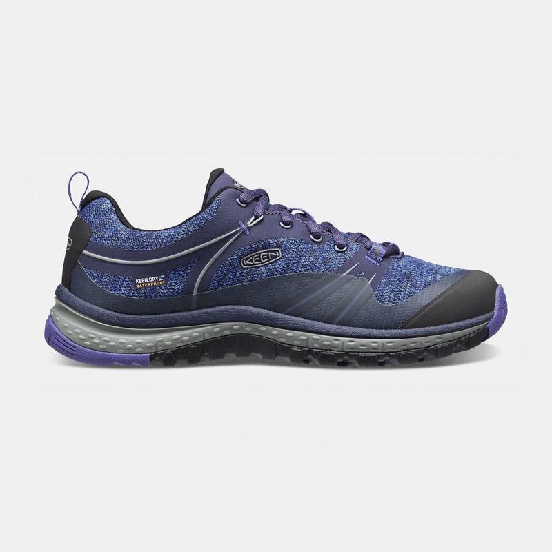 Keen Terradora Waterproof Womens Hiking Shoes Navy Online Sale (8034-HWDFJ)